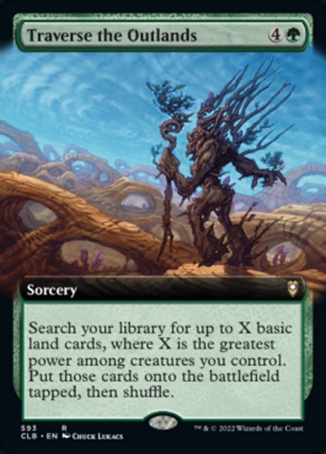 Traverse the Outlands (Extended Art) [Commander Legends: Battle for Baldur's Gate] | Exor Games Dartmouth