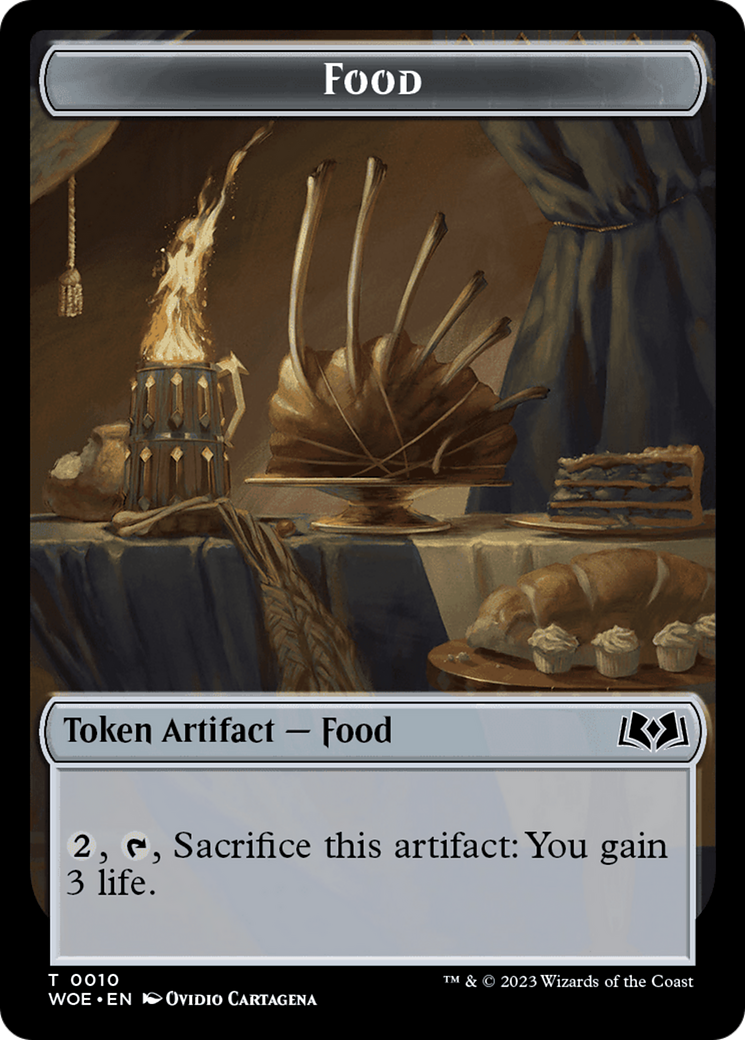 Faerie // Food (0010) Double-Sided Token [Wilds of Eldraine Tokens] | Exor Games Dartmouth