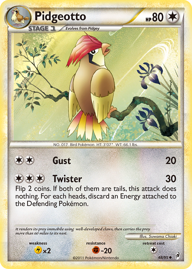 Pidgeotto (48/95) [HeartGold & SoulSilver: Call of Legends] | Exor Games Dartmouth