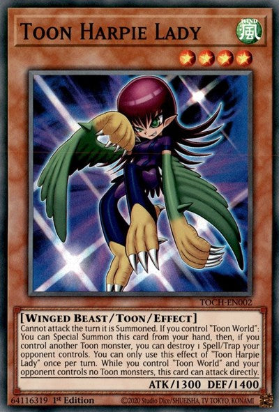 Toon Harpie Lady [TOCH-EN002] Super Rare | Exor Games Dartmouth