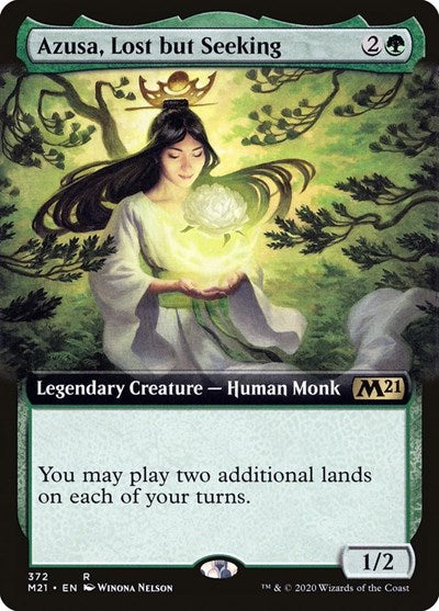 Azusa, Lost but Seeking (Extended Art) [Core Set 2021] | Exor Games Dartmouth