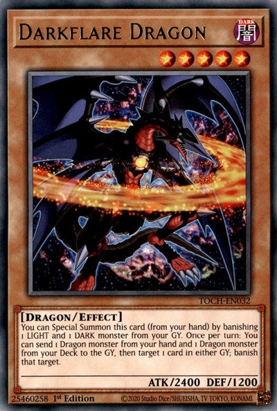 Darkflare Dragon [TOCH-EN032] Rare | Exor Games Dartmouth