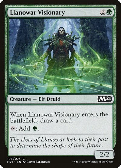 Llanowar Visionary [Core Set 2021] | Exor Games Dartmouth