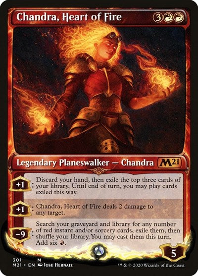 Chandra, Heart of Fire (Showcase) [Core Set 2021] | Exor Games Dartmouth