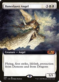 Baneslayer Angel (Extended Art) [Core Set 2021] | Exor Games Dartmouth