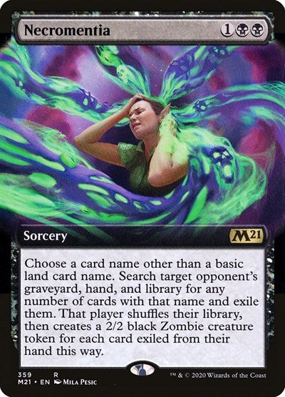 Necromentia (Extended Art) [Core Set 2021] | Exor Games Dartmouth