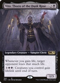 Vito, Thorn of the Dusk Rose (Extended Art) [Core Set 2021] | Exor Games Dartmouth