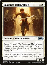 Seasoned Hallowblade [Core Set 2021] | Exor Games Dartmouth