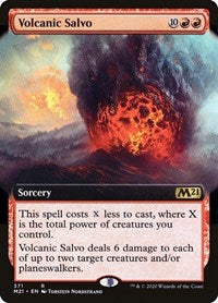 Volcanic Salvo (Extended Art) [Core Set 2021] | Exor Games Dartmouth