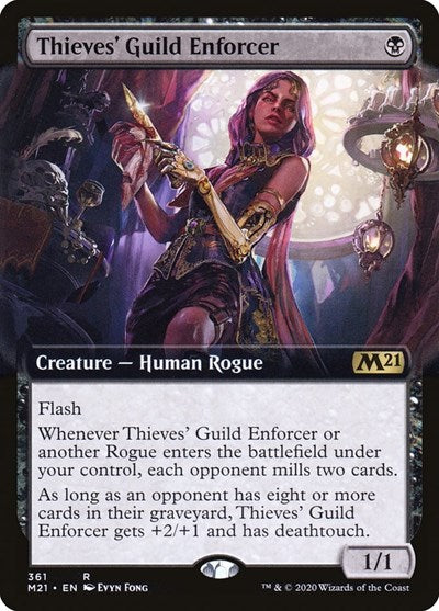 Thieves' Guild Enforcer (Extended Art) [Core Set 2021] | Exor Games Dartmouth