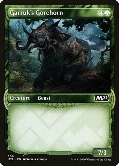 Garruk's Gorehorn (Showcase) [Core Set 2021] | Exor Games Dartmouth
