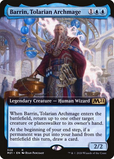 Barrin, Tolarian Archmage (Extended Art) [Core Set 2021] | Exor Games Dartmouth