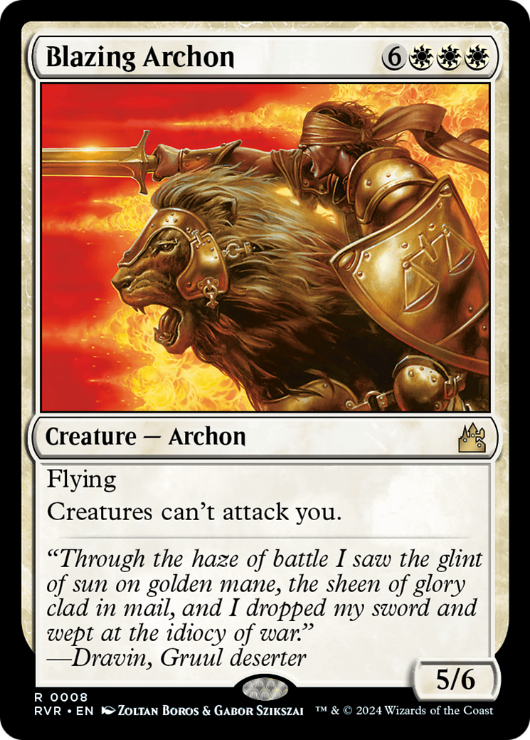 Blazing Archon [Ravnica Remastered] | Exor Games Dartmouth