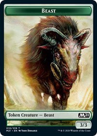 Beast Token [Core Set 2021] | Exor Games Dartmouth