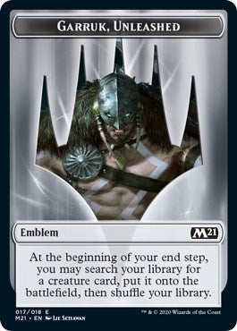 Emblem - Garruk, Unleashed [Core Set 2021] | Exor Games Dartmouth