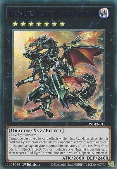 Red-Eyes Flare Metal Dragon (Blue) [LDS1-EN015] Ultra Rare | Exor Games Dartmouth