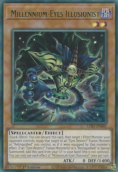 Millennium-Eyes Illusionist (Green) [LDS1-EN045] Ultra Rare | Exor Games Dartmouth