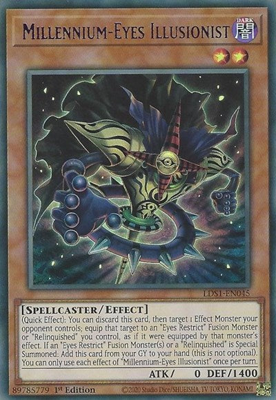 Millennium-Eyes Illusionist (Purple) [LDS1-EN045] Ultra Rare | Exor Games Dartmouth
