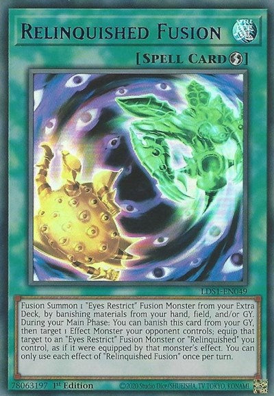 Relinquished Fusion (Blue) [LDS1-EN049] Ultra Rare | Exor Games Dartmouth