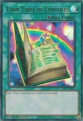 Toon Table of Contents (Green) [LDS1-EN069] Ultra Rare | Exor Games Dartmouth