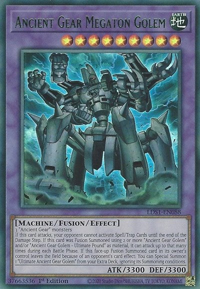 Ancient Gear Megaton Golem (Green) [LDS1-EN088] Ultra Rare | Exor Games Dartmouth