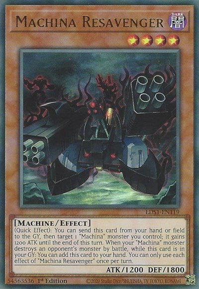 Machina Resavenger [LDS1-EN119] Ultra Rare | Exor Games Dartmouth