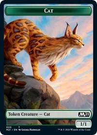 Cat (020) // Dog Double-sided Token [Core Set 2021] | Exor Games Dartmouth