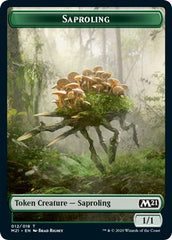 Saproling // Zombie Double-sided Token [Core Set 2021] | Exor Games Dartmouth