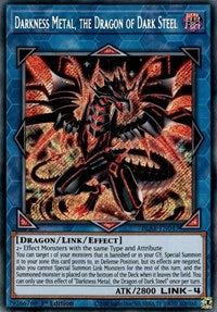 Darkness Metal, the Dragon of Dark Steel [BLAR-EN047] Secret Rare | Exor Games Dartmouth