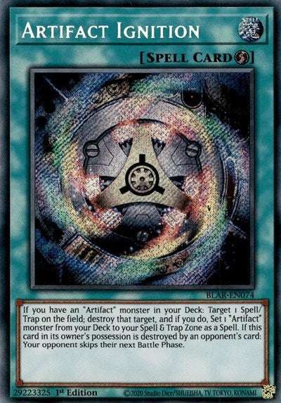 Artifact Ignition [BLAR-EN074] Secret Rare | Exor Games Dartmouth