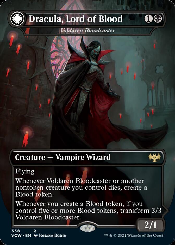 Voldaren Bloodcaster // Bloodbat Summoner - Dracula, Lord of Blood // Dracula, Lord of Bats [Innistrad: Crimson Vow] | Exor Games Dartmouth