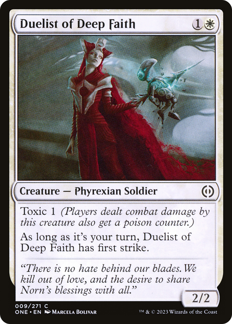 Duelist of Deep Faith [Phyrexia: All Will Be One] | Exor Games Dartmouth