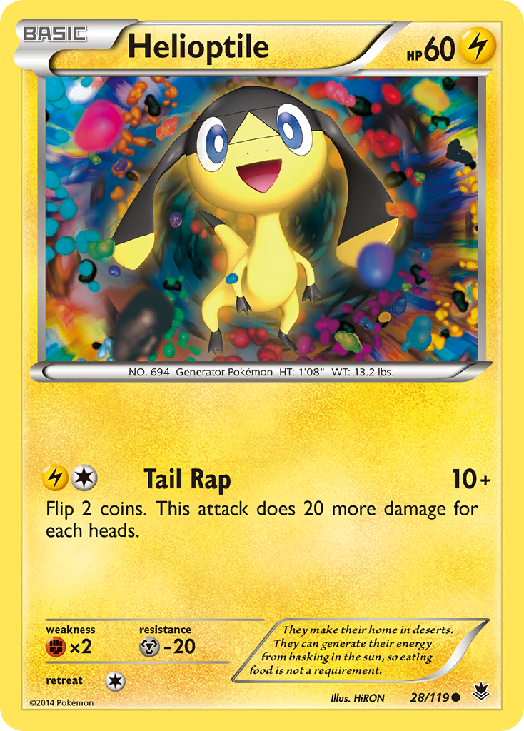 Helioptile (28/119) [XY: Phantom Forces] | Exor Games Dartmouth