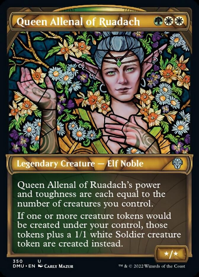 Queen Allenal of Ruadach (Showcase Textured) [Dominaria United] | Exor Games Dartmouth