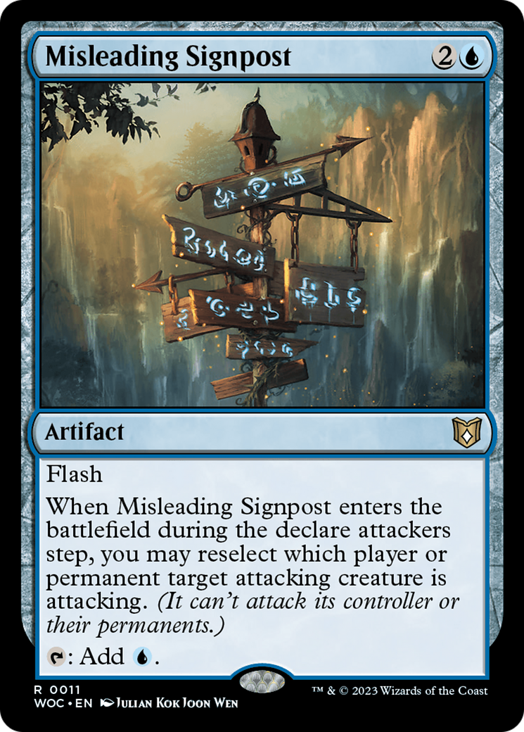 Misleading Signpost [Wilds of Eldraine Commander] | Exor Games Dartmouth