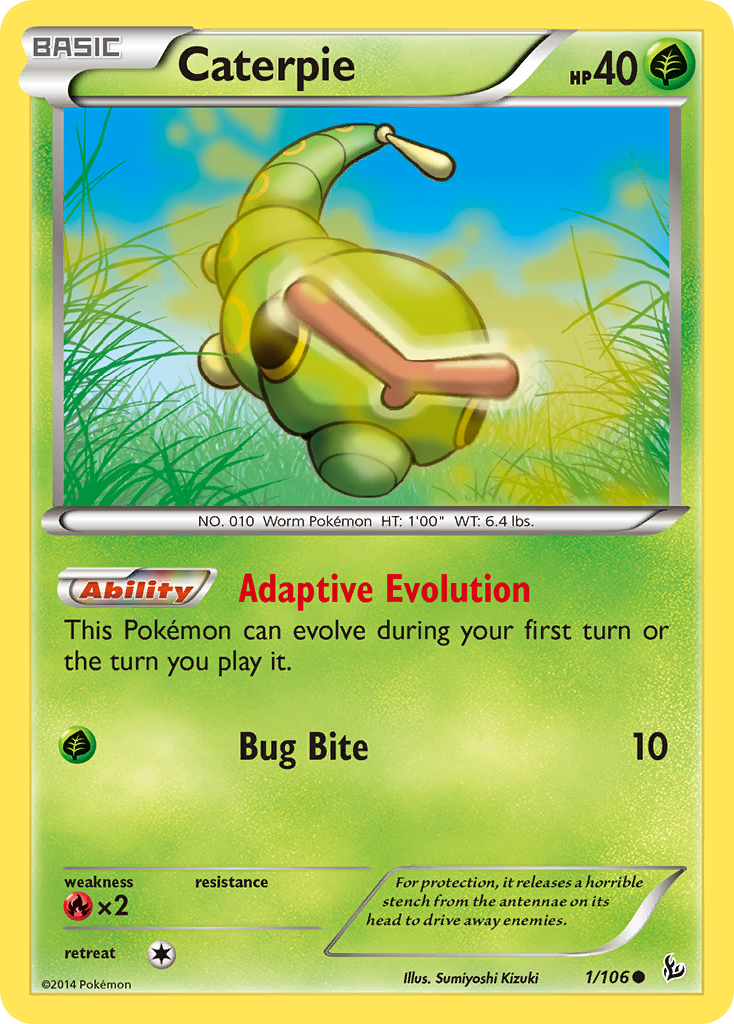 Caterpie (1/106) [XY: Flashfire] | Exor Games Dartmouth