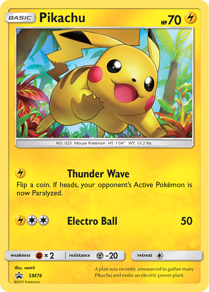 Pikachu (SM76) [Sun & Moon: Black Star Promos] | Exor Games Dartmouth