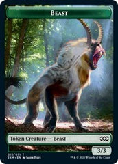 Beast // Saproling Double-sided Token [Double Masters] | Exor Games Dartmouth