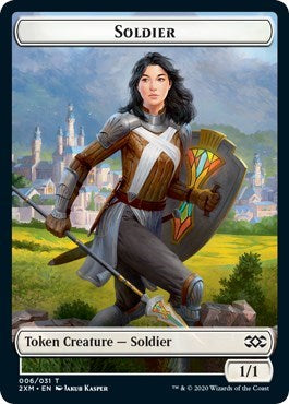 Soldier // Squirrel Double-sided Token [Double Masters] | Exor Games Dartmouth