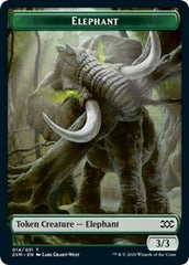 Elephant // Wurm (029) Double-sided Token [Double Masters] | Exor Games Dartmouth