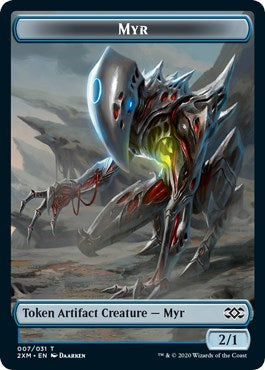 Myr (007) // Ooze Double-sided Token [Double Masters] | Exor Games Dartmouth