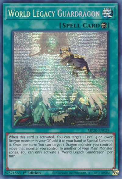 World Legacy Guardragon [MP20-EN029] Prismatic Secret Rare | Exor Games Dartmouth