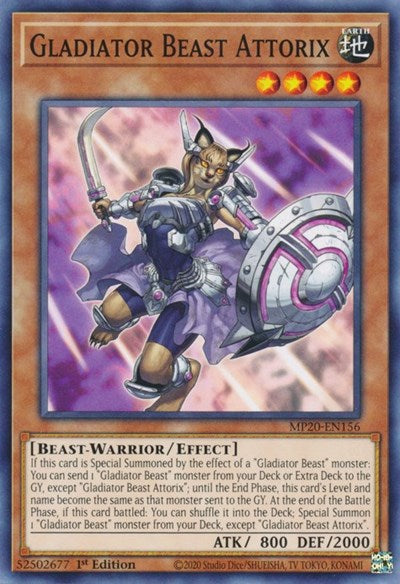 Gladiator Beast Attorix [MP20-EN156] Common | Exor Games Dartmouth