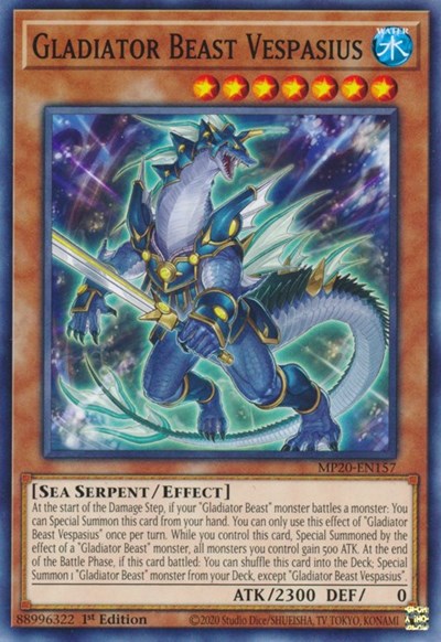 Gladiator Beast Vespasius [MP20-EN157] Common | Exor Games Dartmouth