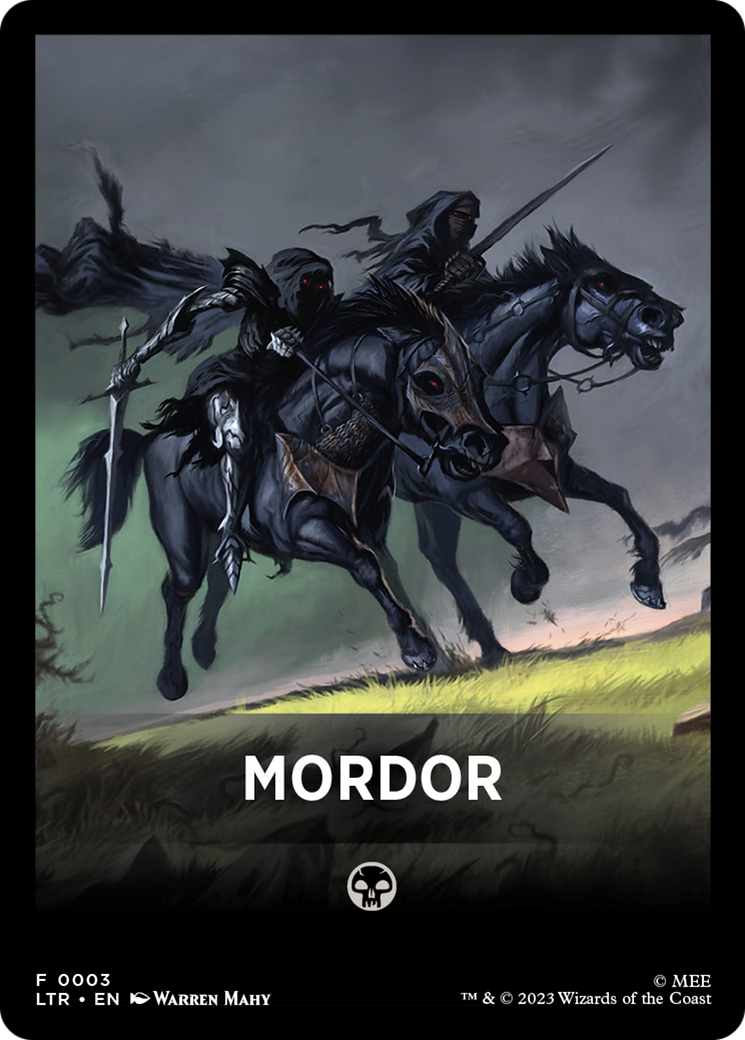 Mordor Theme Card [The Lord of the Rings: Tales of Middle-Earth Tokens] | Exor Games Dartmouth