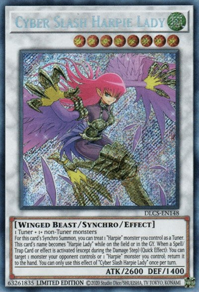 Cyber Slash Harpie Lady [DLCS-EN148] Secret Rare | Exor Games Dartmouth