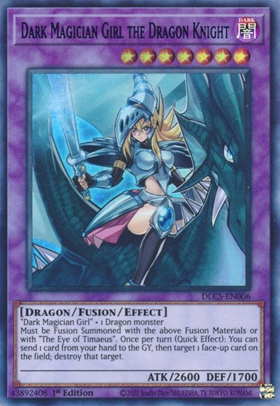 Dark Magician Girl the Dragon Knight (Green) [DLCS-EN006] Ultra Rare | Exor Games Dartmouth