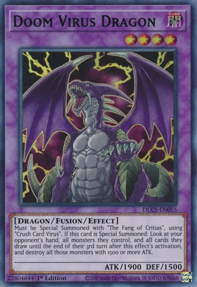 Doom Virus Dragon (Blue) [DLCS-EN055] Ultra Rare | Exor Games Dartmouth