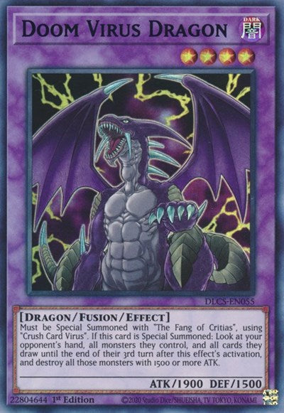 Doom Virus Dragon (Purple) [DLCS-EN055] Ultra Rare | Exor Games Dartmouth