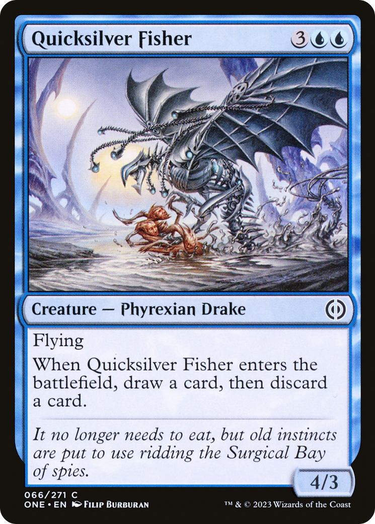 Quicksilver Fisher [Phyrexia: All Will Be One] | Exor Games Dartmouth